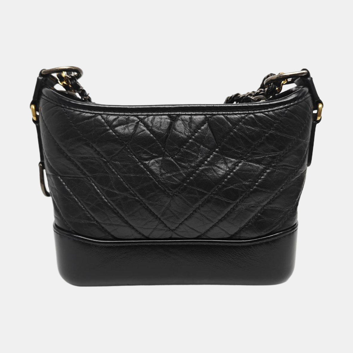 GABRIELLE Small Quilted Calfskin Black