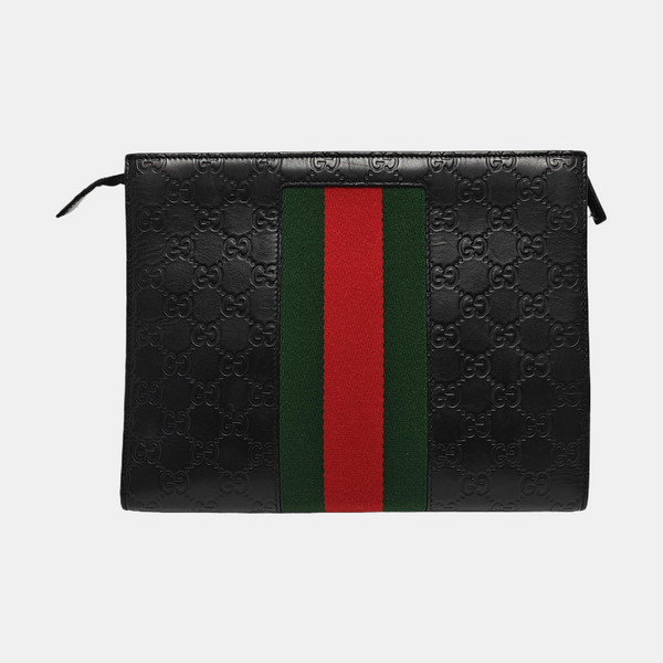 Signature Monogram Calfskin Black