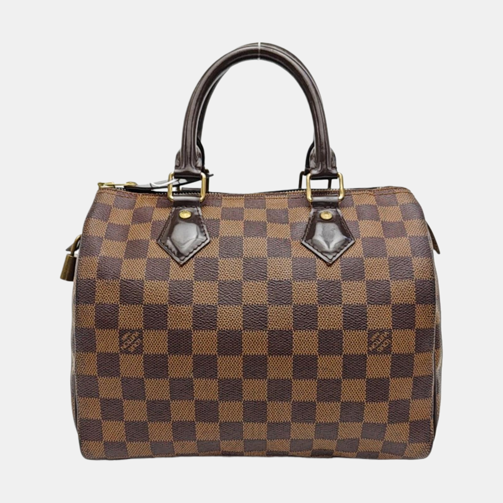 SPEEDY 25 Damier Ebene Coated Canvas Brown