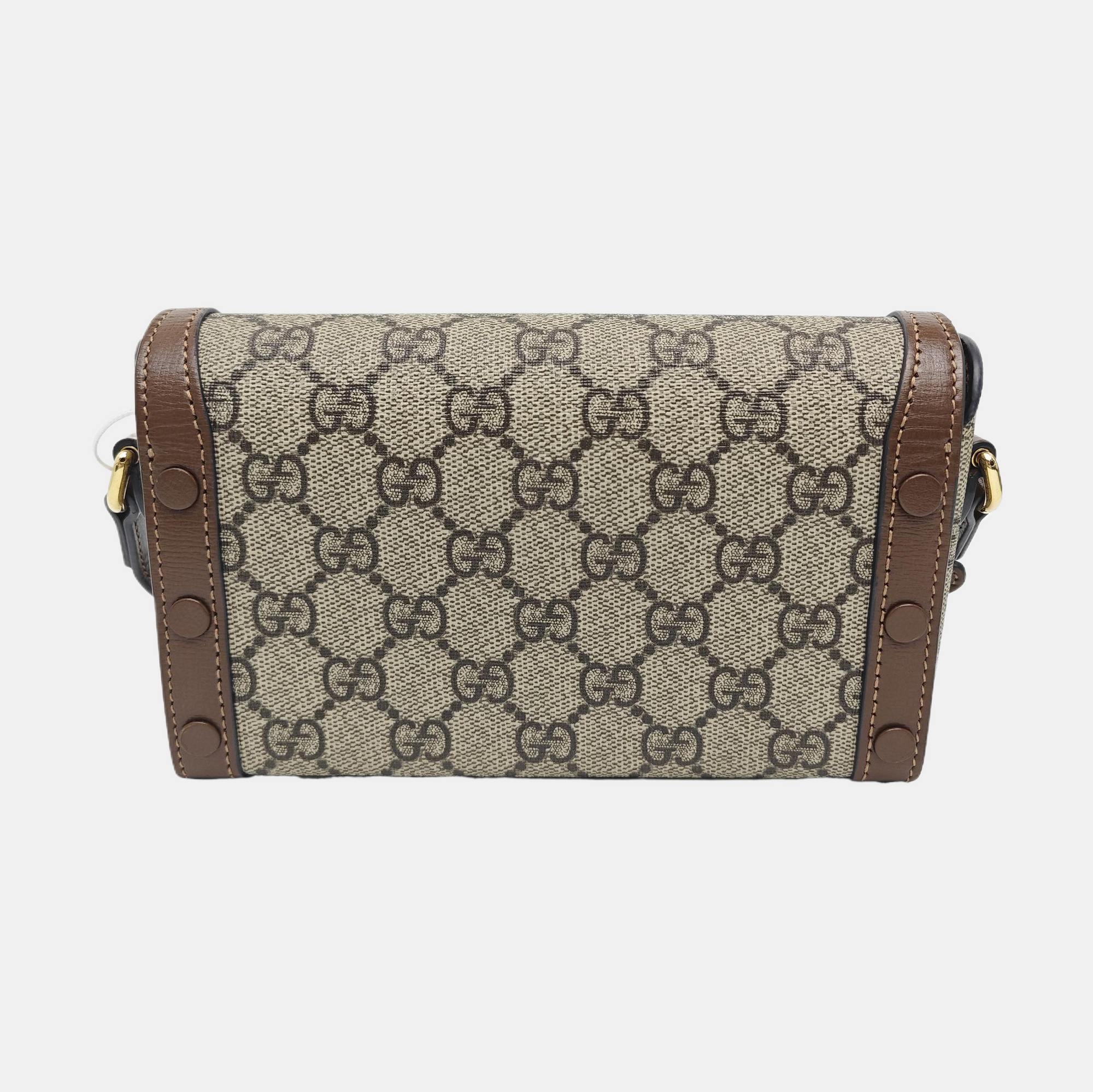 Horsebit 1955 Mini Monogram Coated Canvas Beige