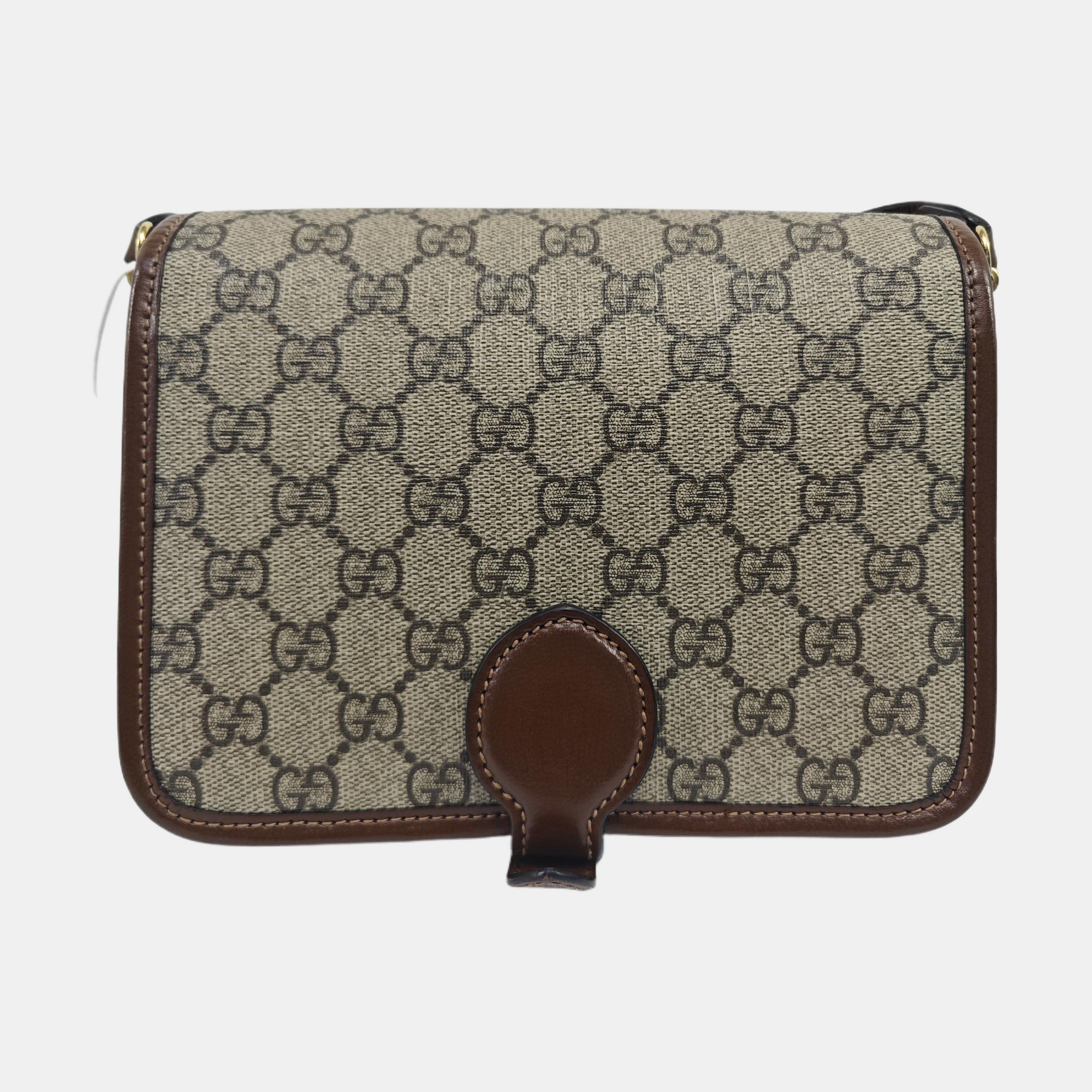 Retro Mini Monogram Coated Canvas Beige