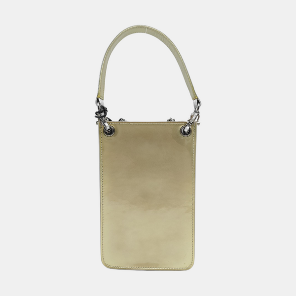 Calfskin Shoulder Bag Silver