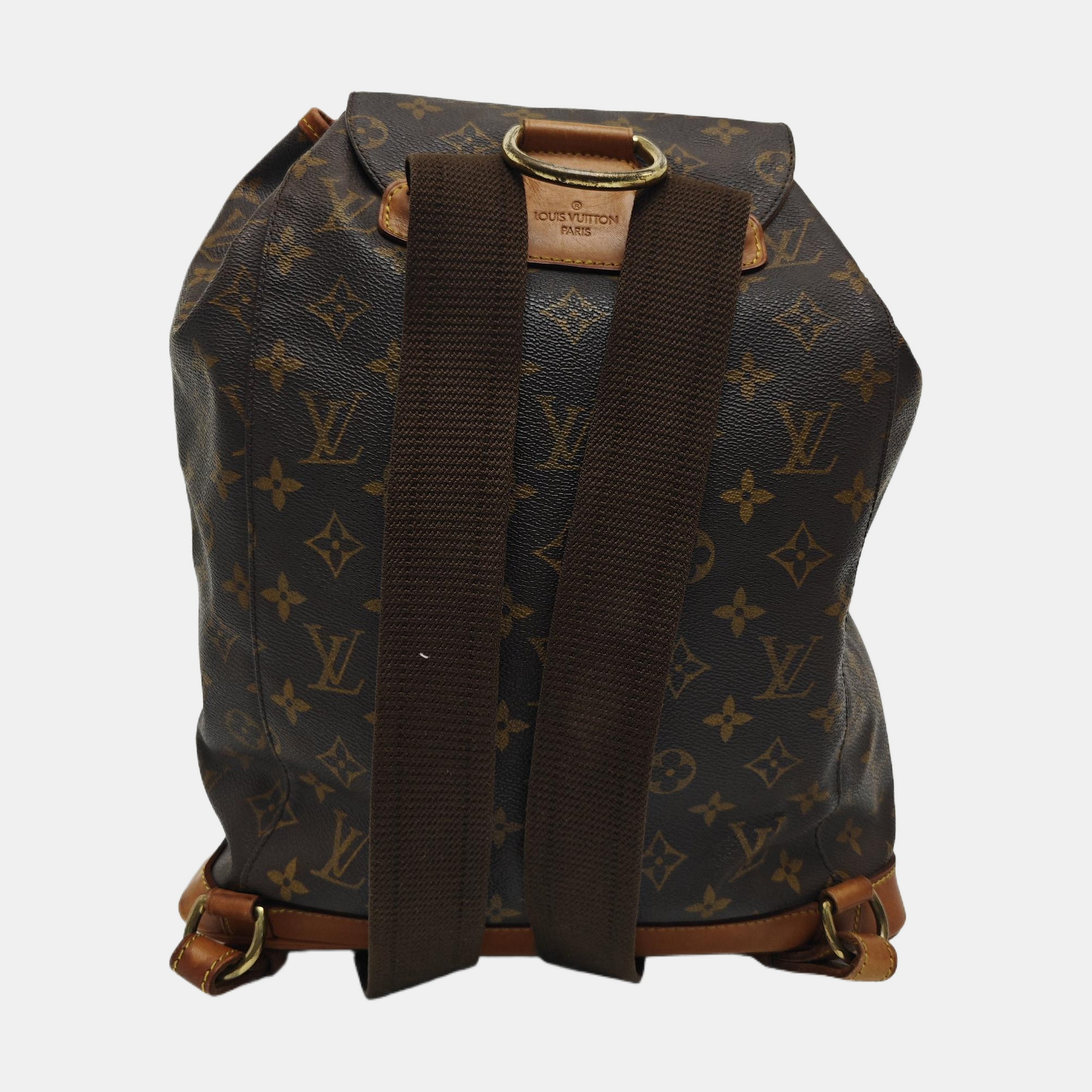 MONTSOURIS GM Monogram Coated Canvas Brown