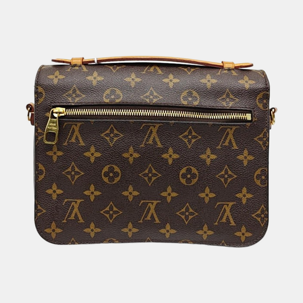 MÉTIS MM Monogram Coated Canvas Brown