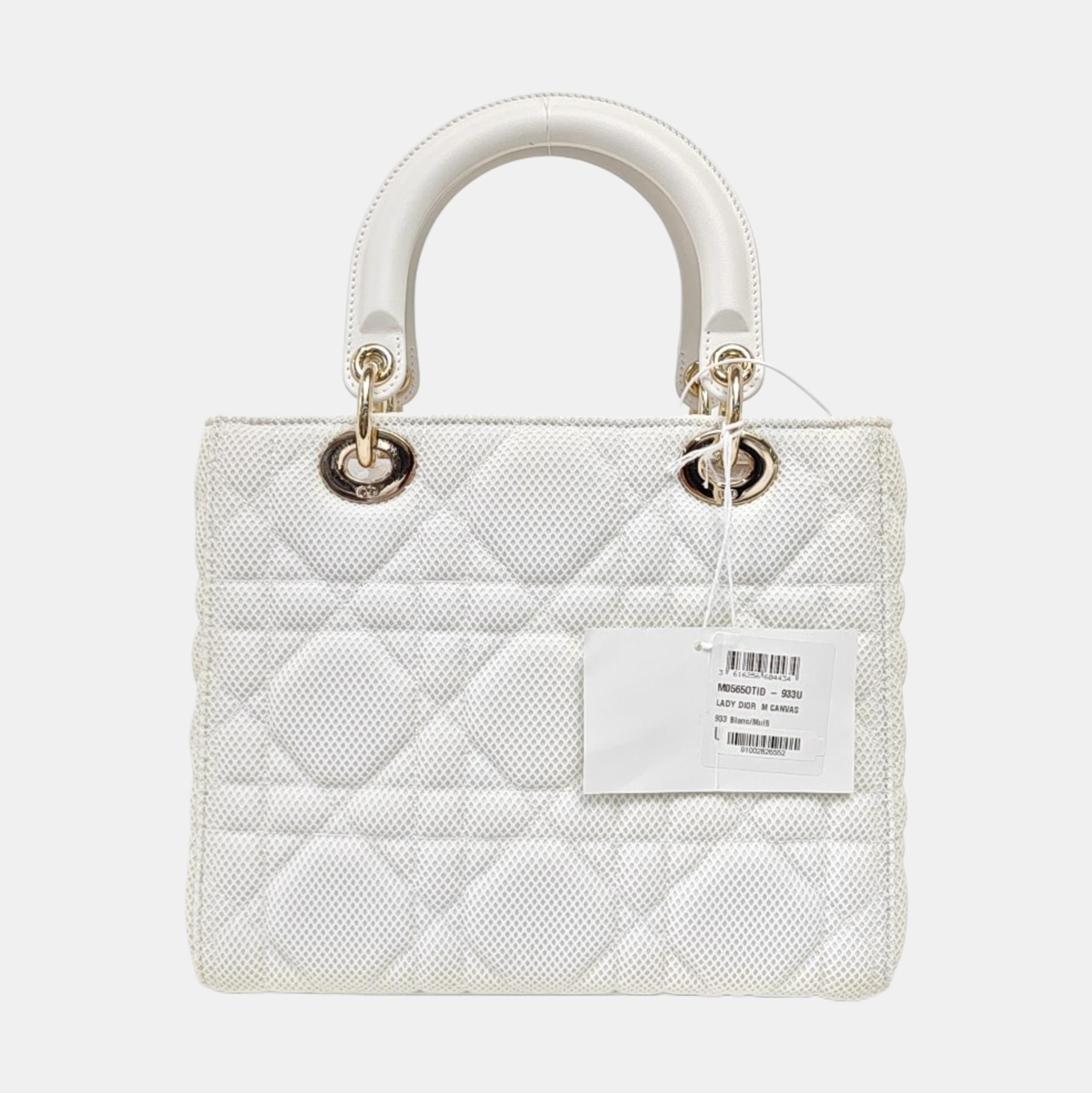 Lady D-Lite Mediano Tejido Acolchado Blanco