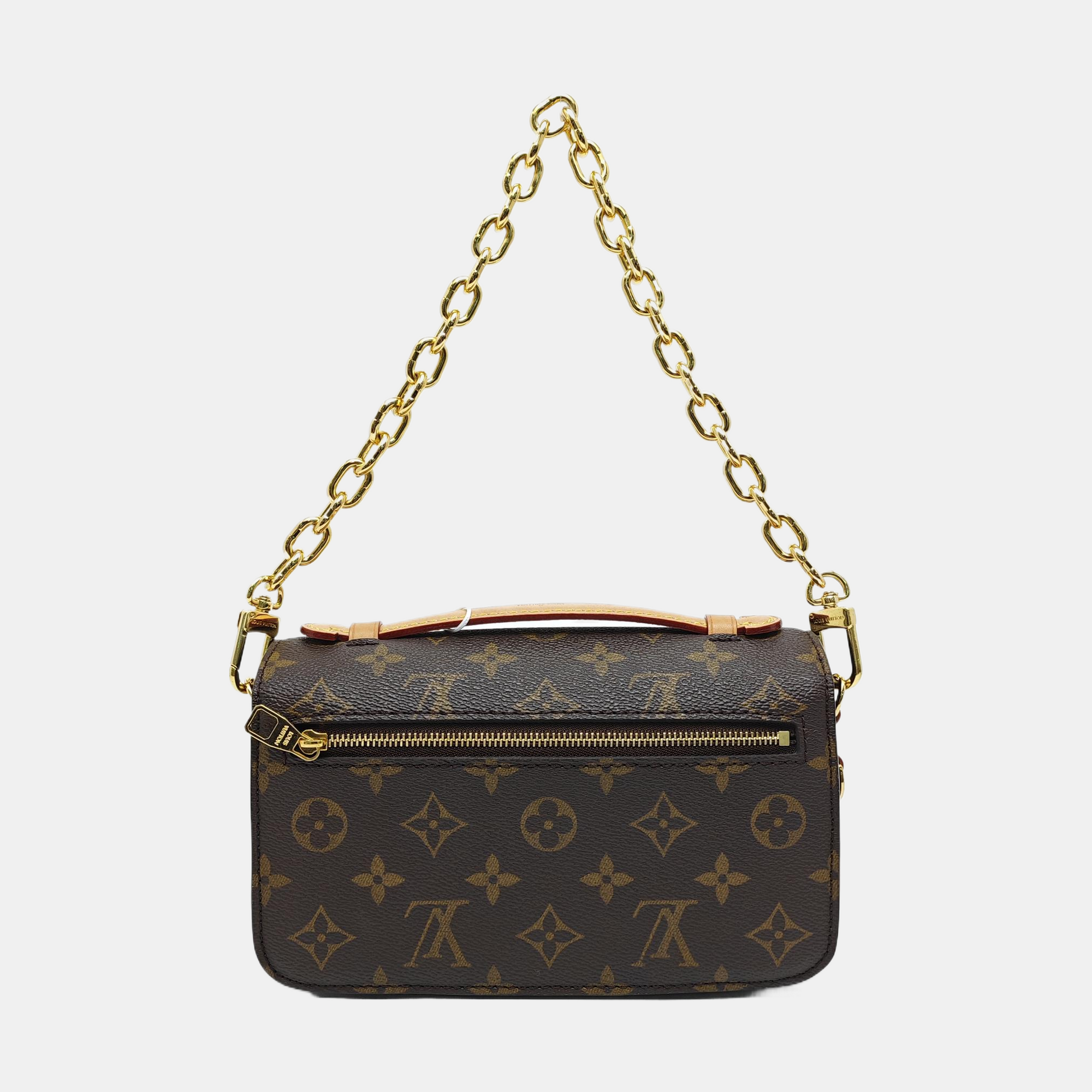 MÉTIS EAST WEST Monogram Coated Canvas Brown