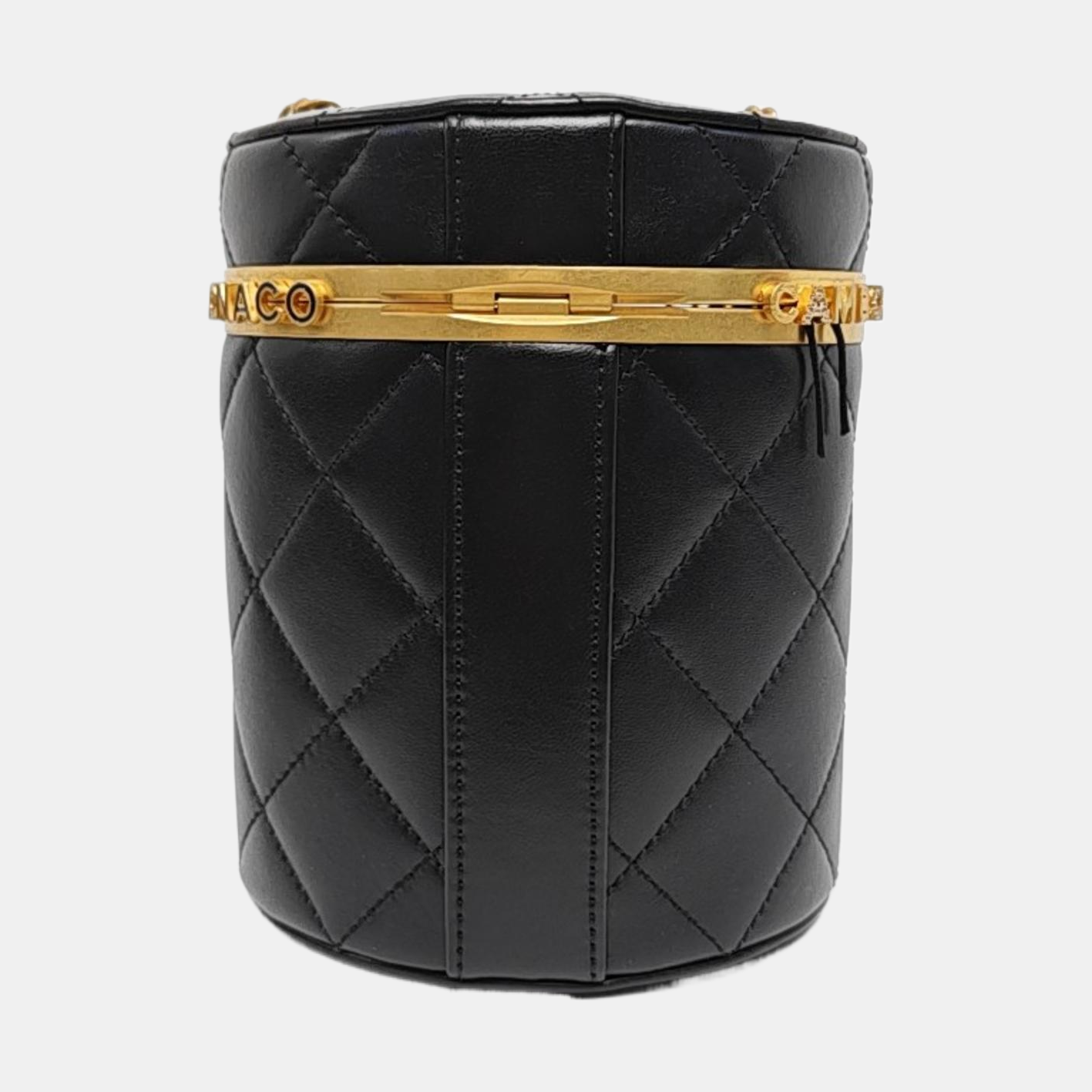 Authenticated pre-owned  VANITY CASE Small Quilted Lambskin Black - Crossbody Bag at Looply