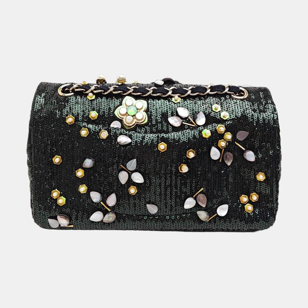 Special Material Shoulder Bag Green