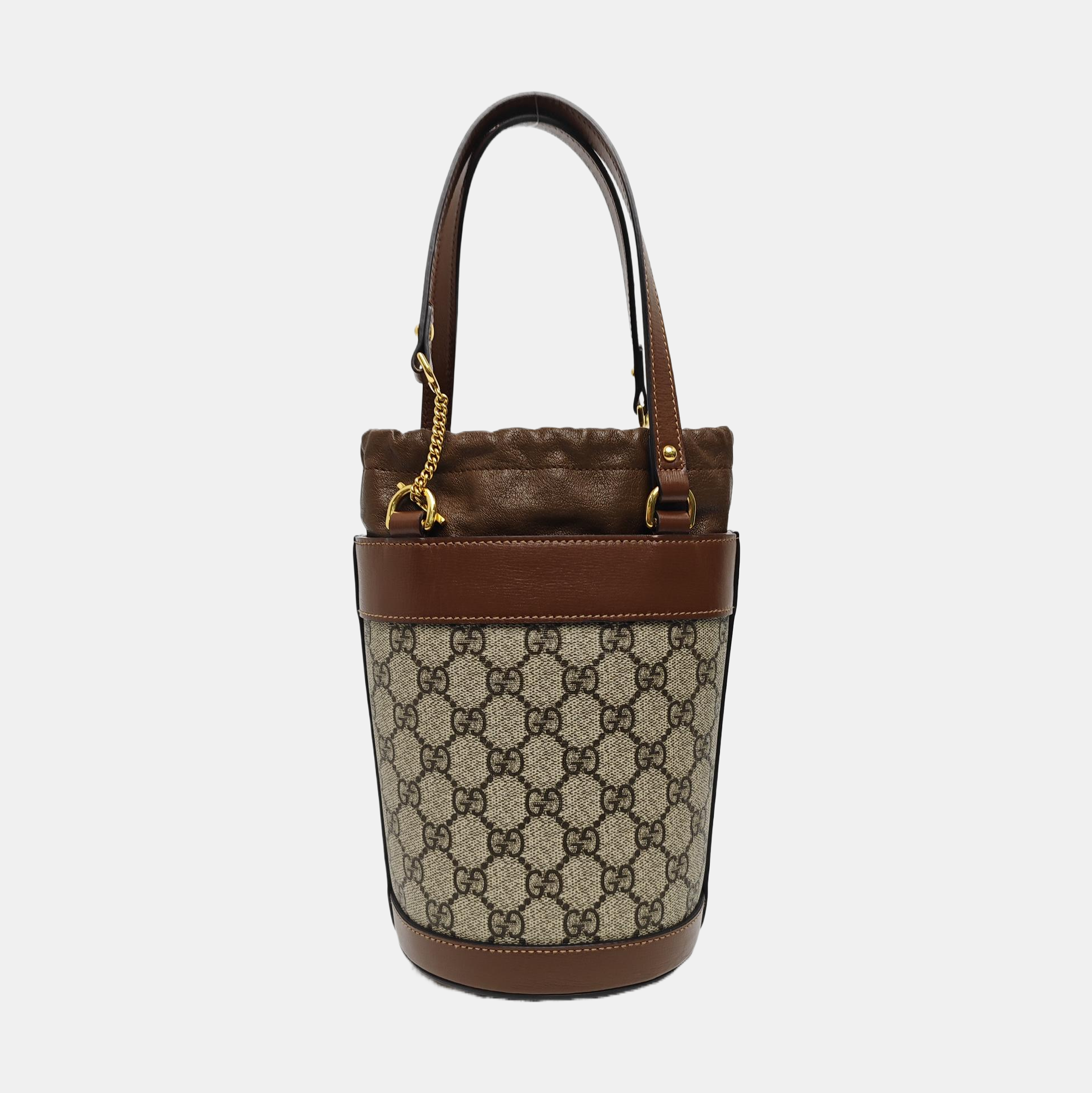 Horsebit 1955 Small Coated Canvas Beige
