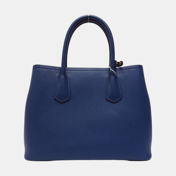 Double Medium Saffiano Calfskin Blue