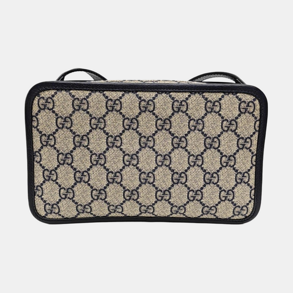 GG Supreme Mini Monogram Coated Canvas Beige