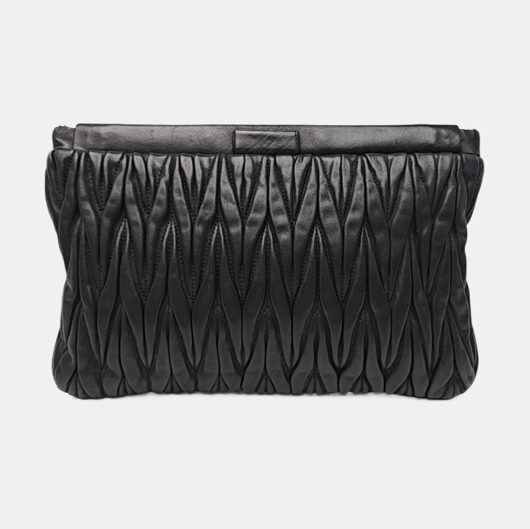 Lambskin Clutch Black