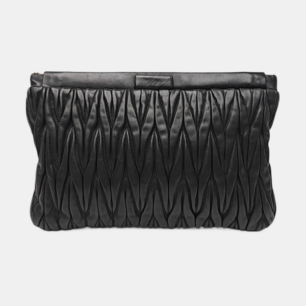 Lambskin Clutch Black