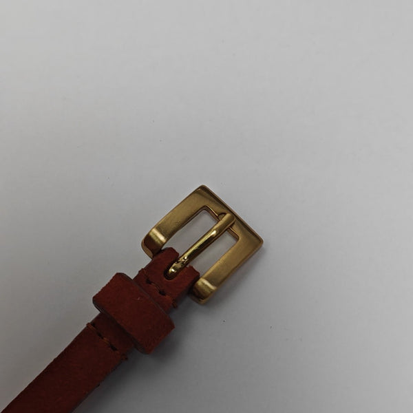 Suede Belt Brown