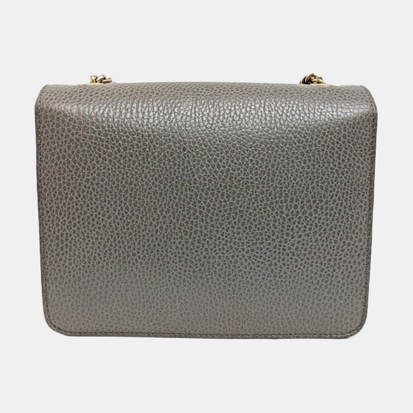 Interlocking G Small Calfskin Gray