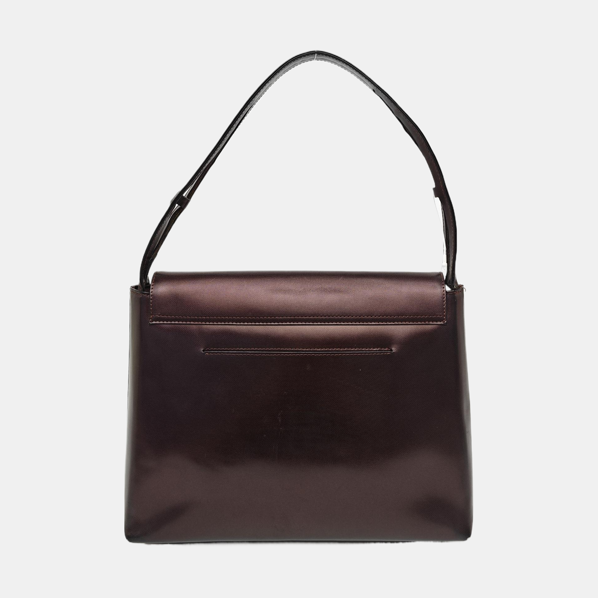 Calfskin Top Handle Bag Brown