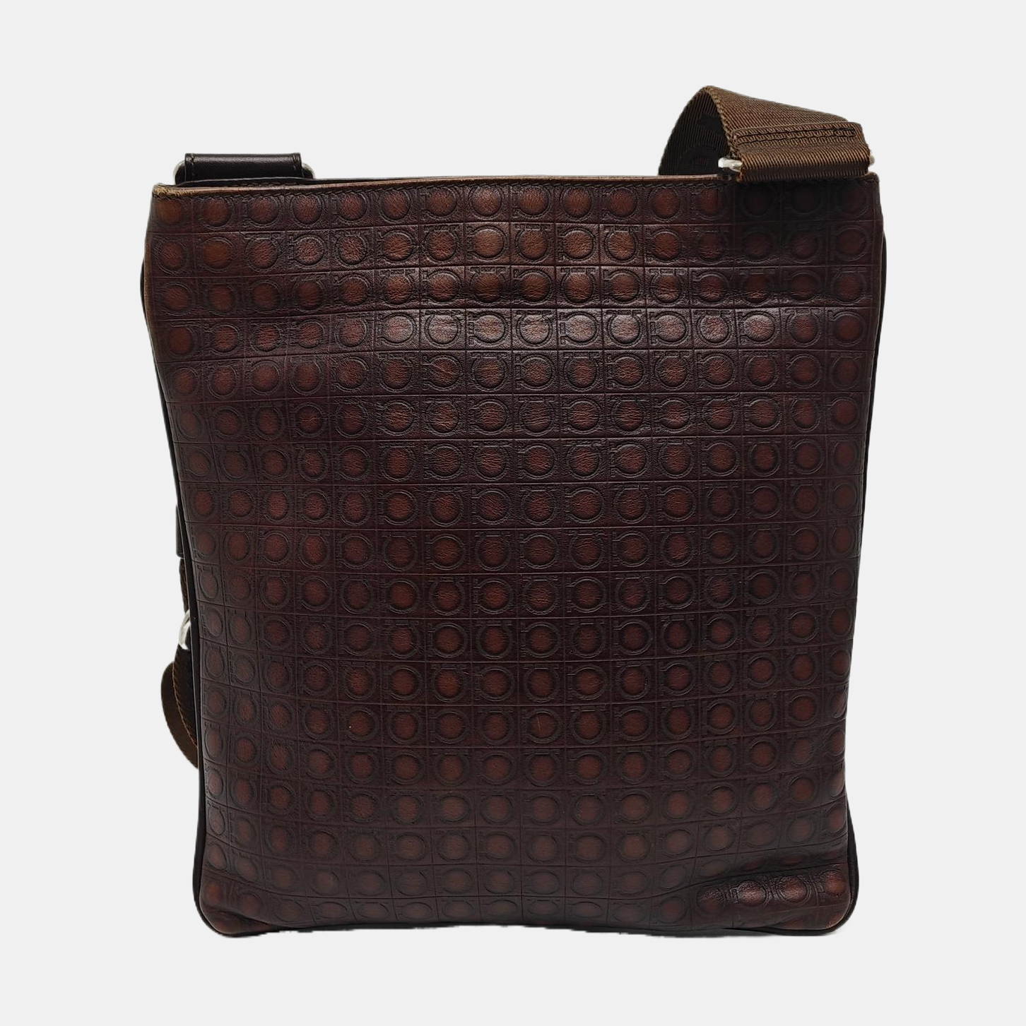 Calfskin Crossbody Bag Brown