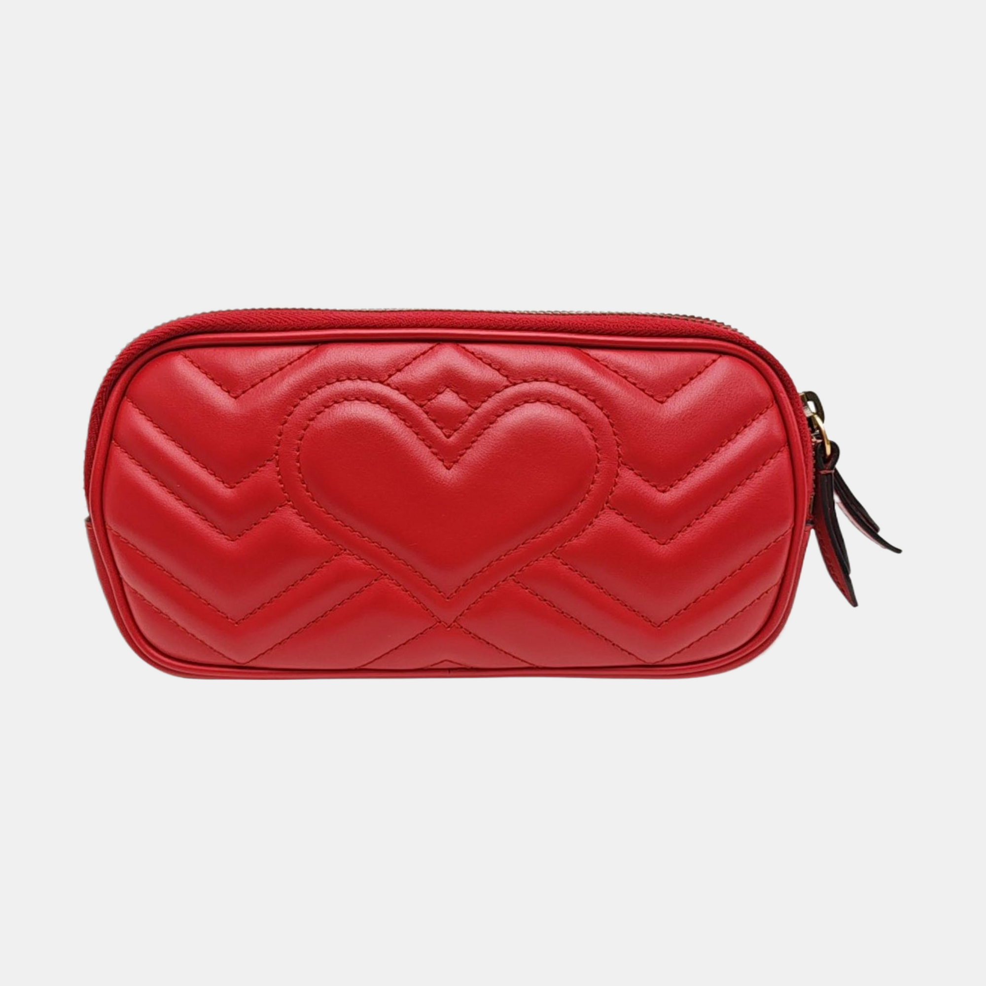 GG Marmont Mini Quilted Calfskin Red