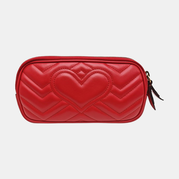 GG Marmont Mini Quilted Calfskin Red