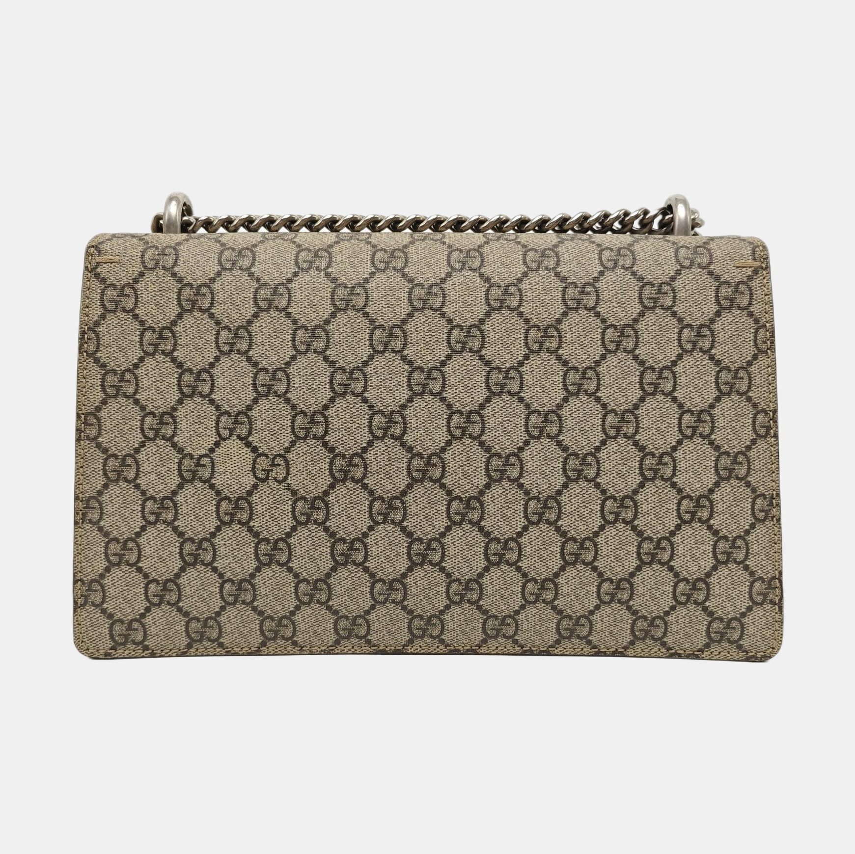 Dionysus Small Monogram Coated Canvas Black