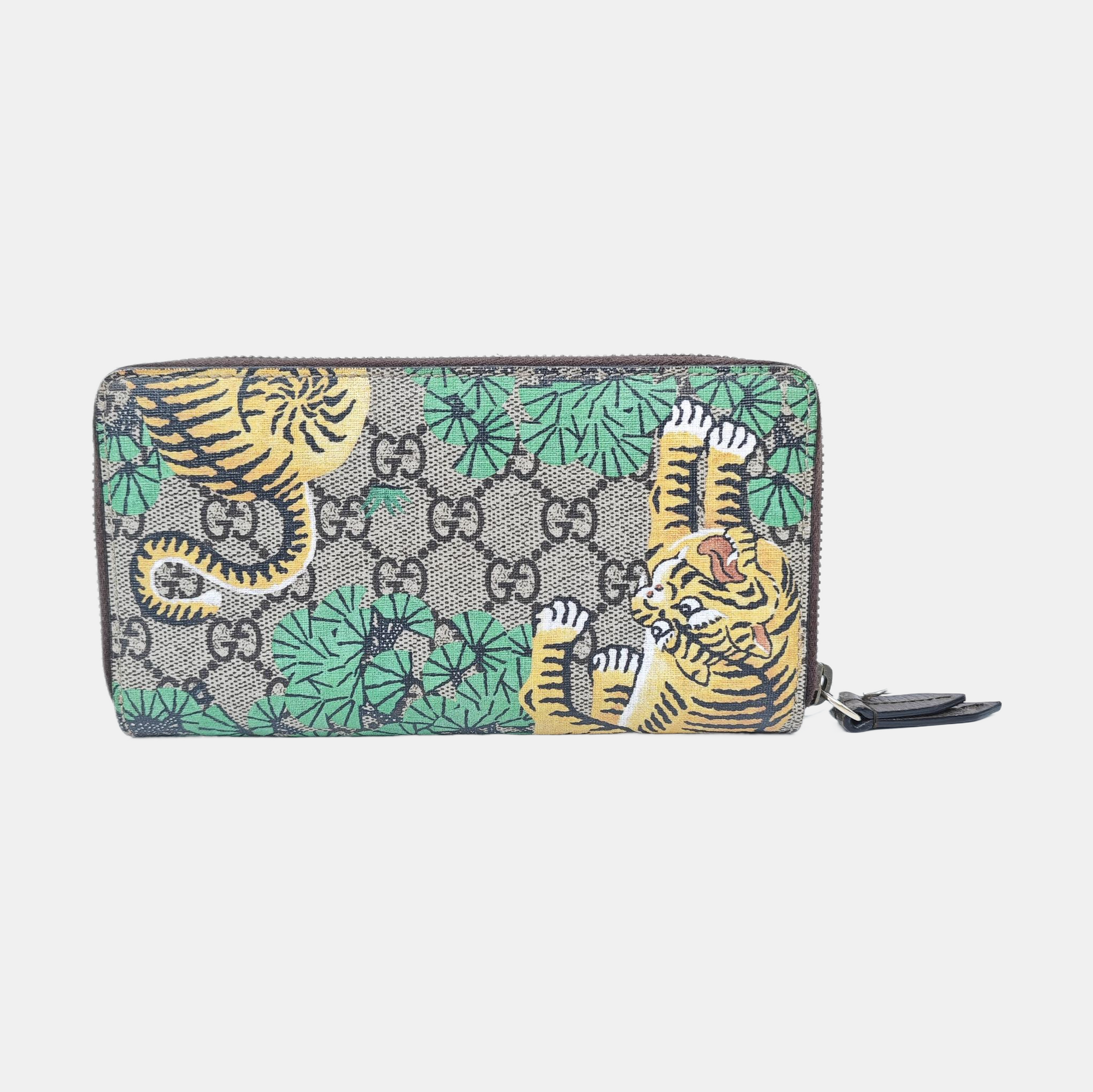 Monogram Coated Canvas Wallet Brown