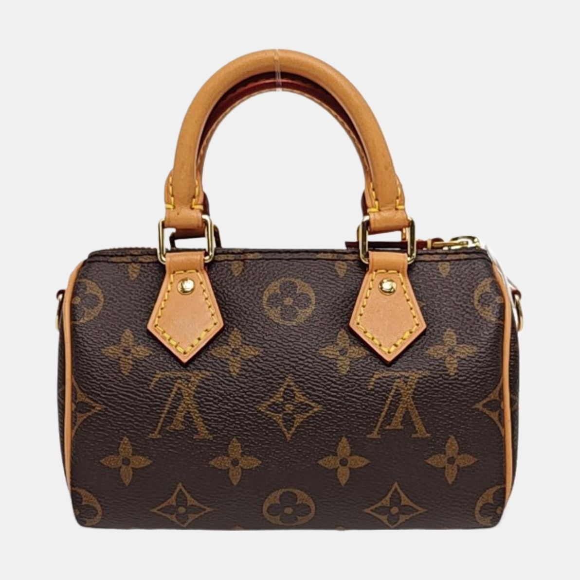 SPEEDY Nano Monogram Coated Canvas Brown