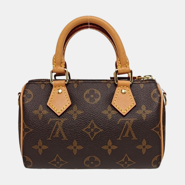 SPEEDY Nano Monogram Coated Canvas Brown