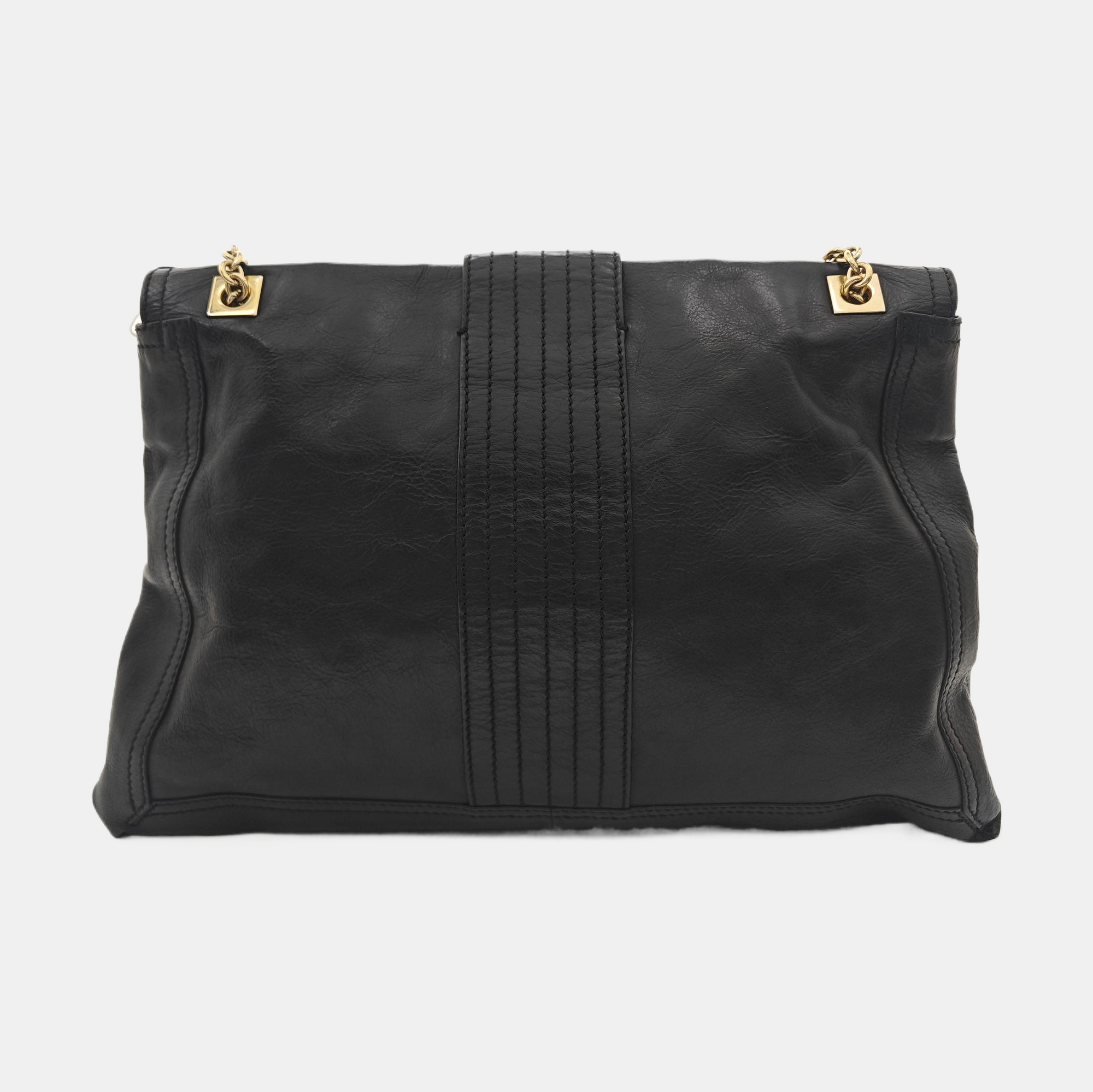 Baguette Quilted Calfskin Black