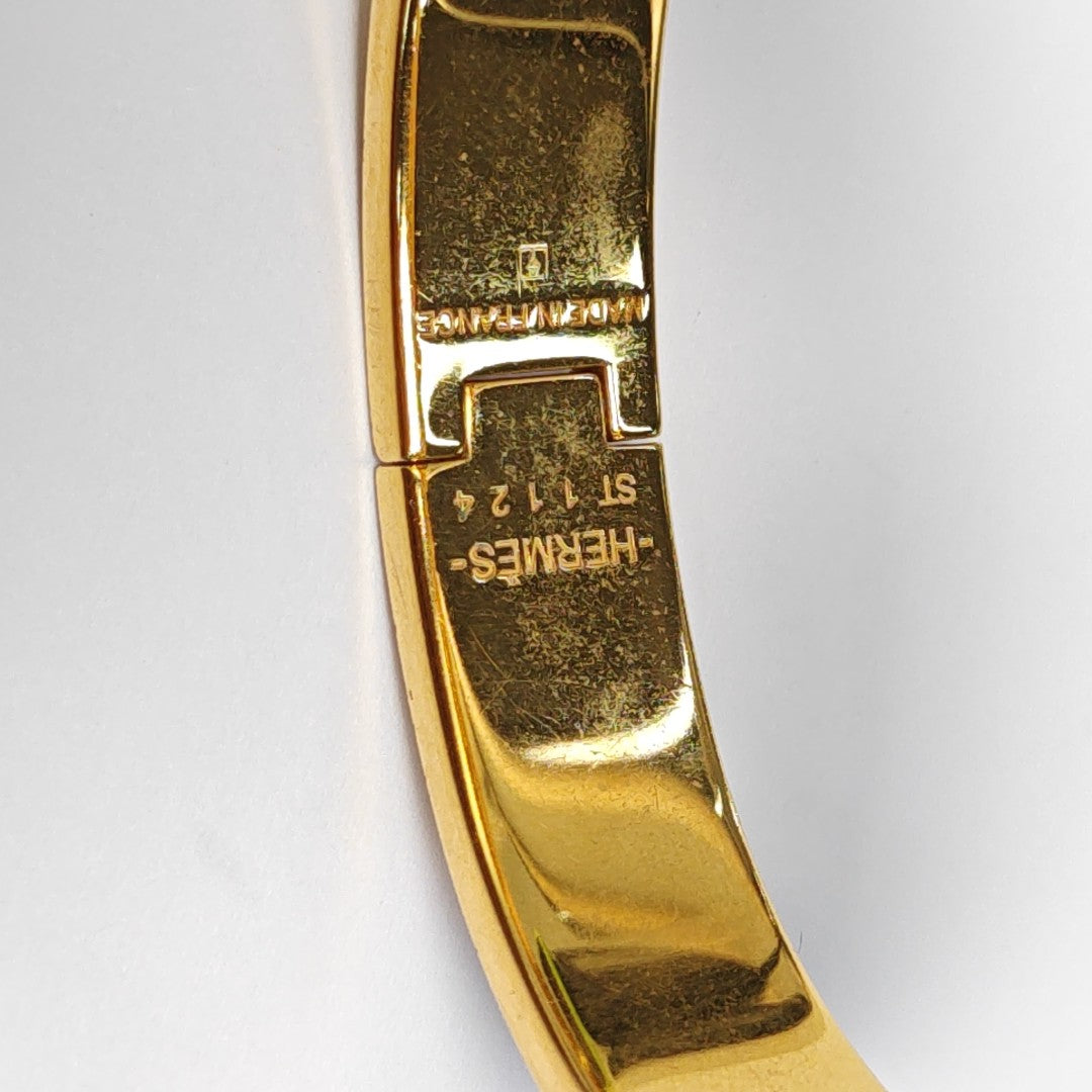 Clic H Metal Gold Bangle
