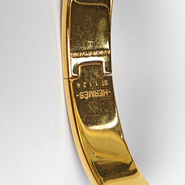 Clic H Metal Gold Bangle