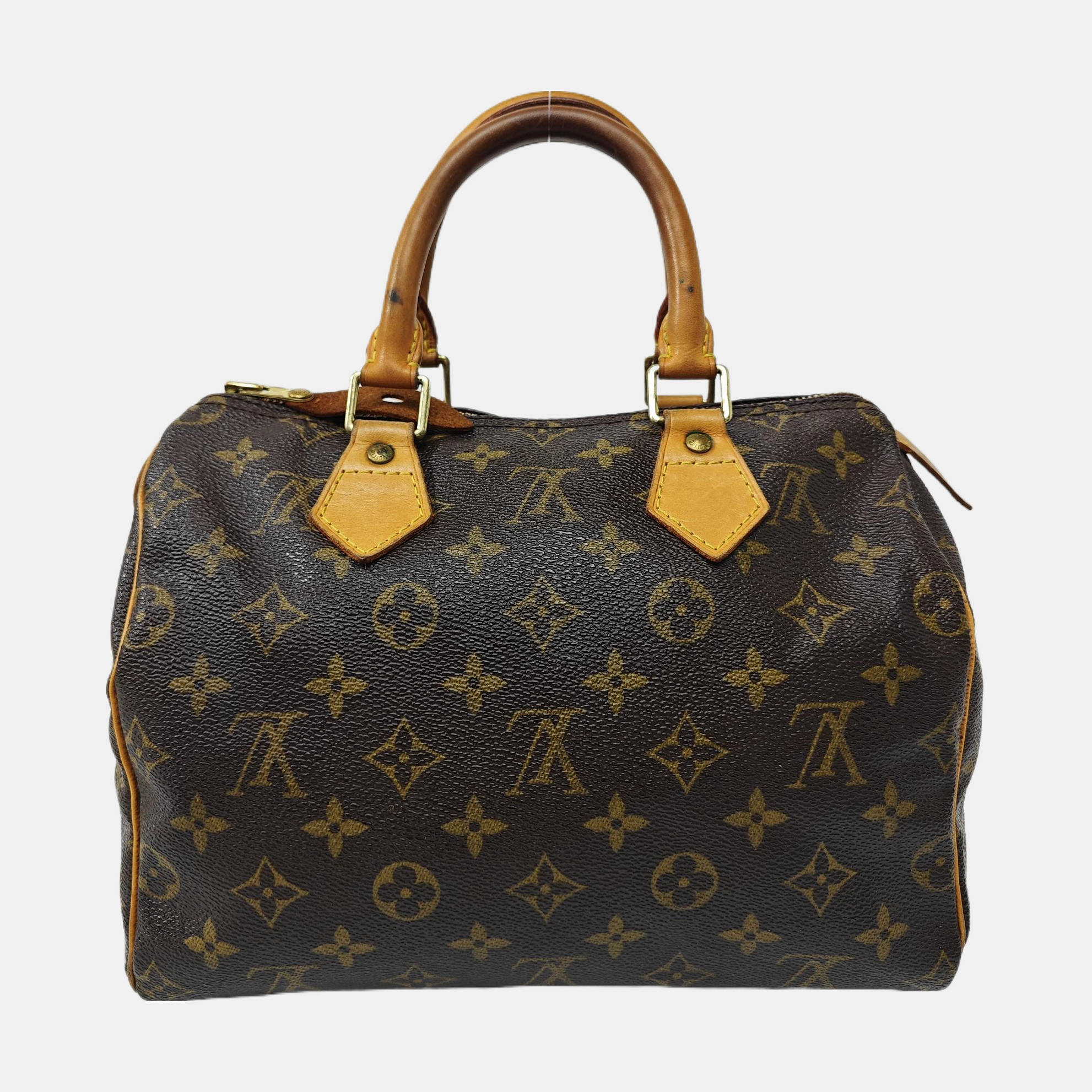 SPEEDY 25 Monogram Coated Canvas Brown