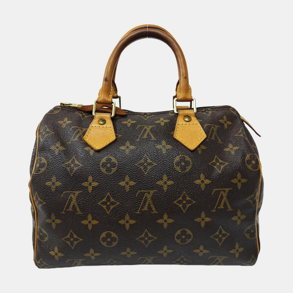 SPEEDY 25 Monogram Coated Canvas Brown