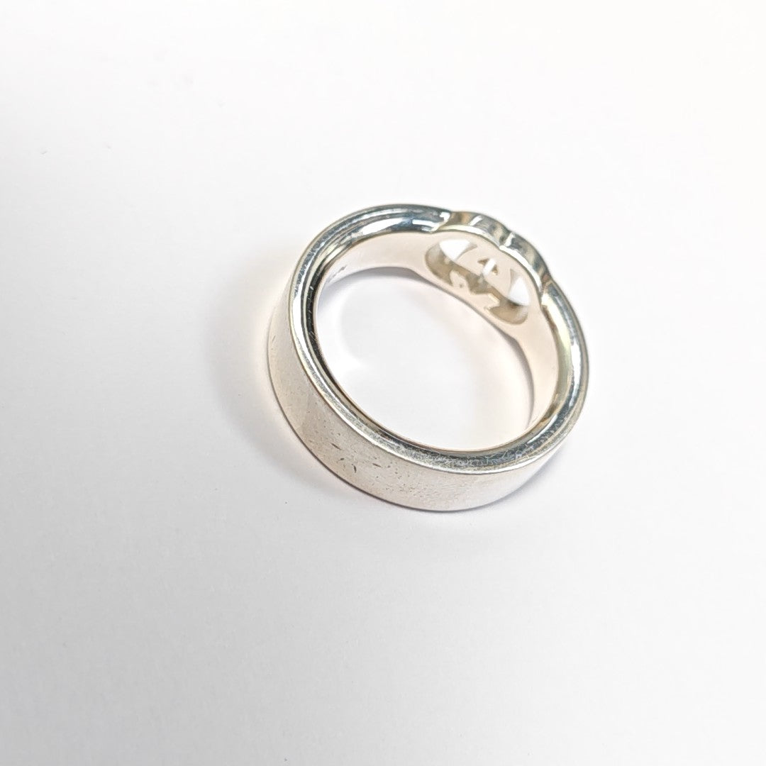 Interlocking G 925 Sterling Silver Ring HK 17