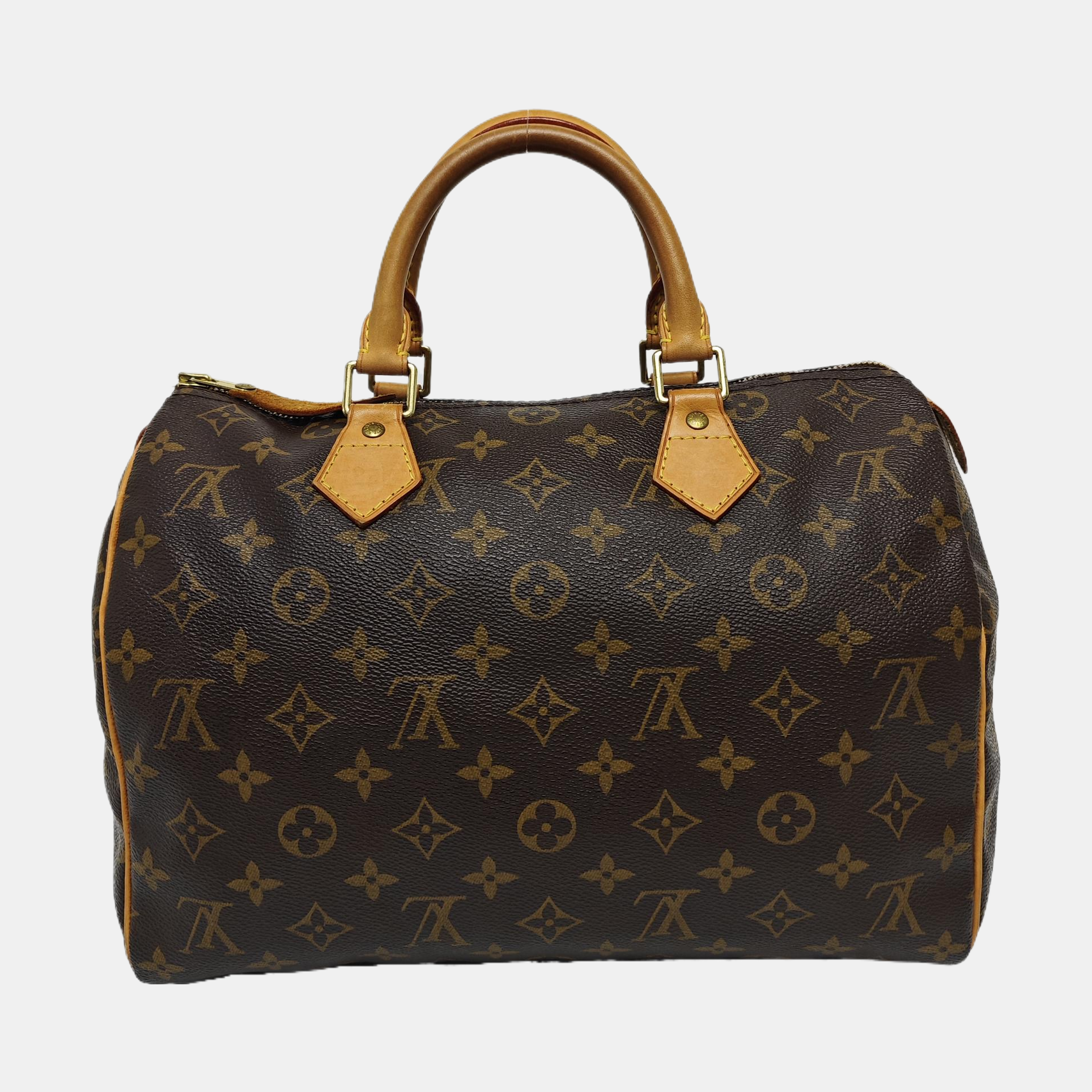 SPEEDY 30 Monogram Coated Canvas Brown