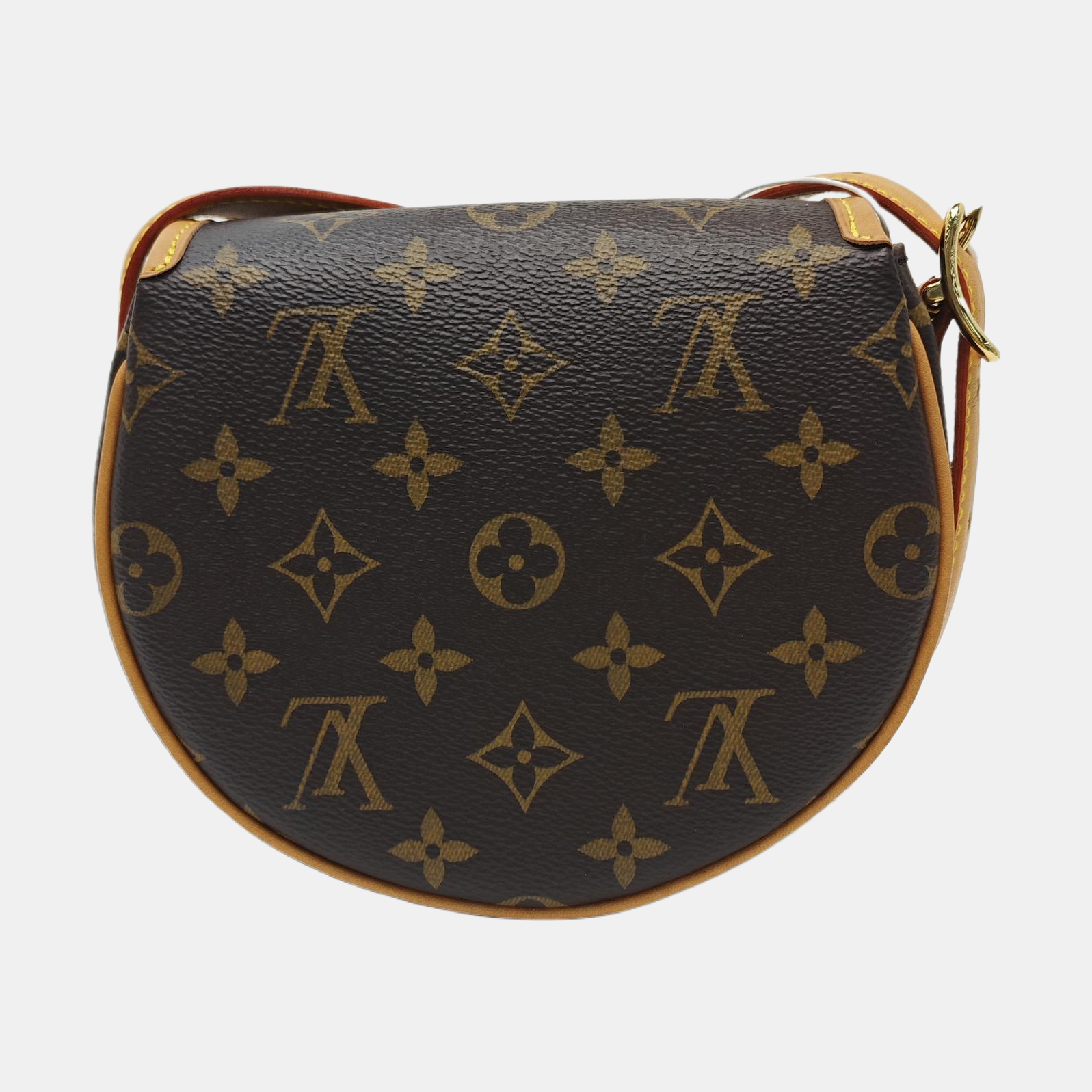 TAMBOURINE Monogram Coated Canvas Brown