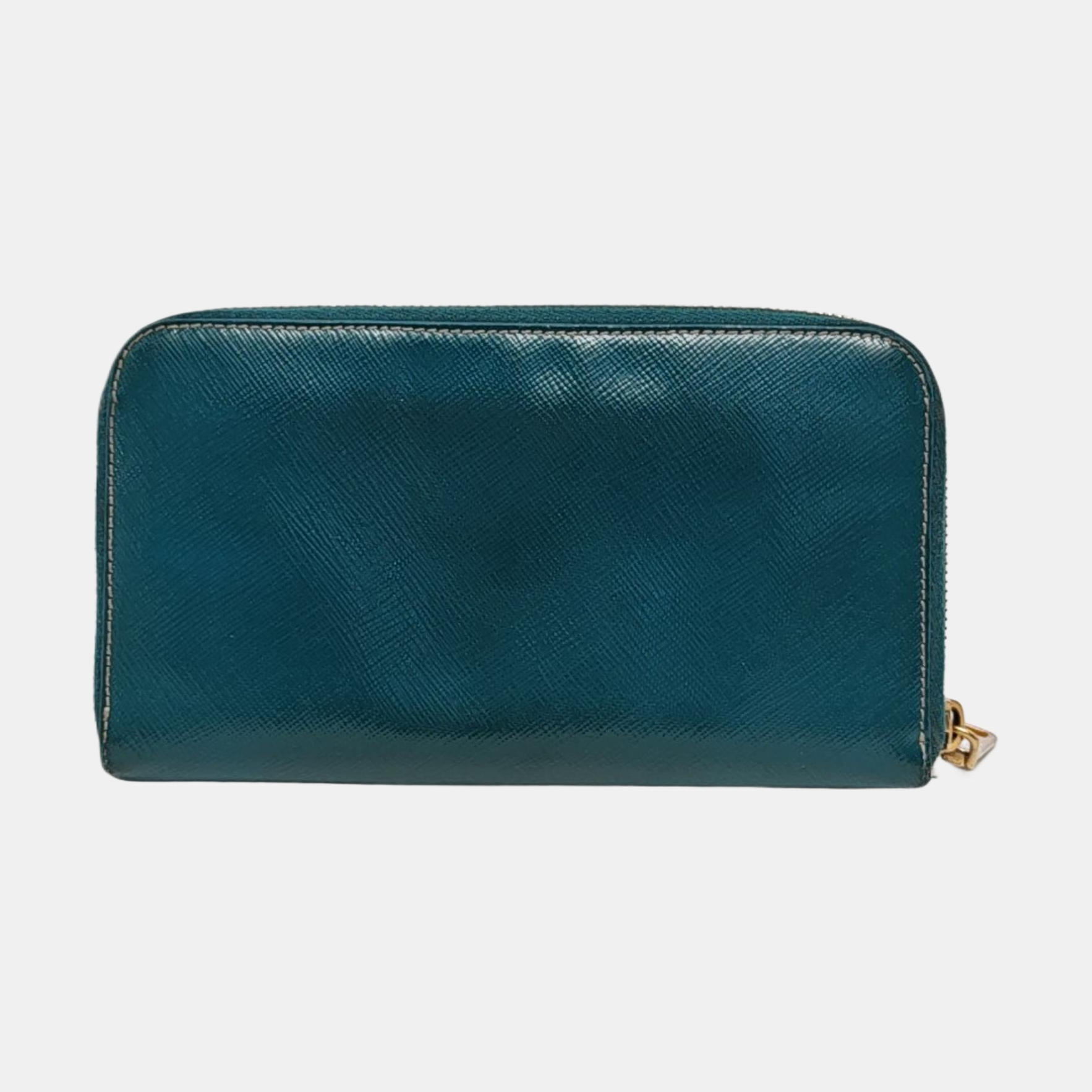 Zippy Wallet Saffiano Calfskin Blue Wallet