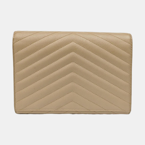 MONOGRAM Chevron Calfskin Beige