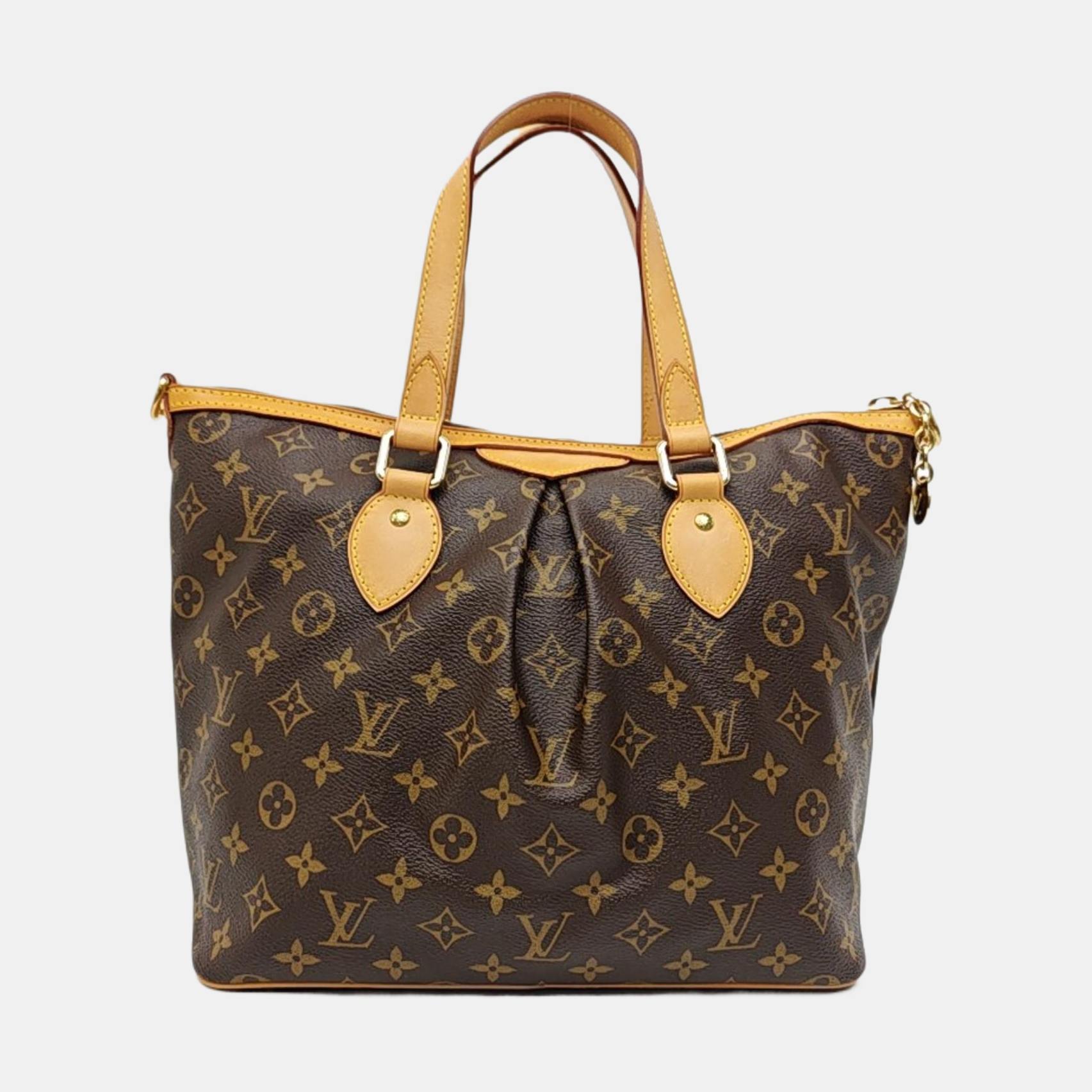 PALERMO PM Monogram Coated Canvas Brown