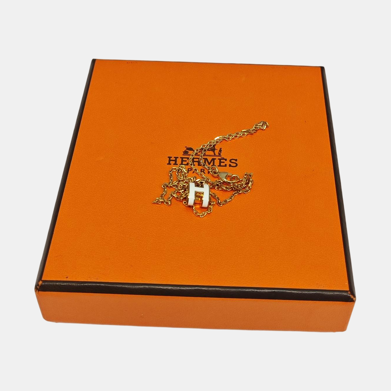 Pop H Metal Gold Necklace