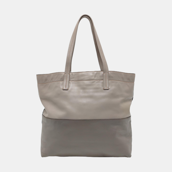 Calfskin Tote Bag Gray