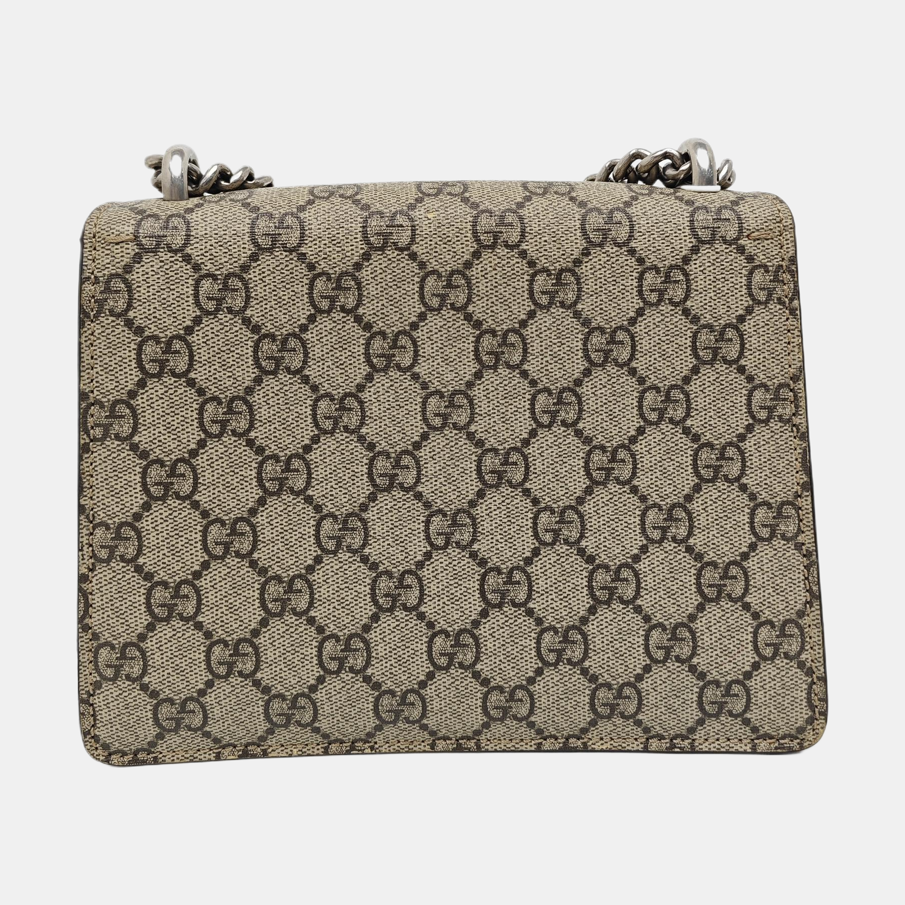 Dionysus Mini Monogram Coated Canvas Beige