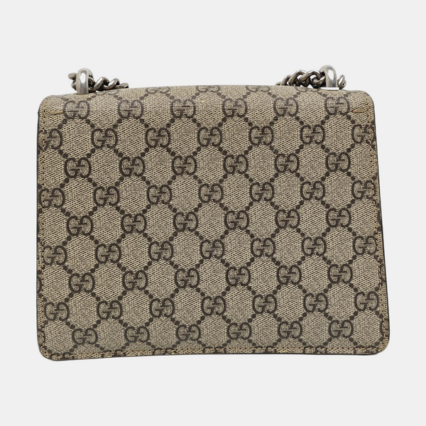 Dionysus Mini Monogram Coated Canvas Beige
