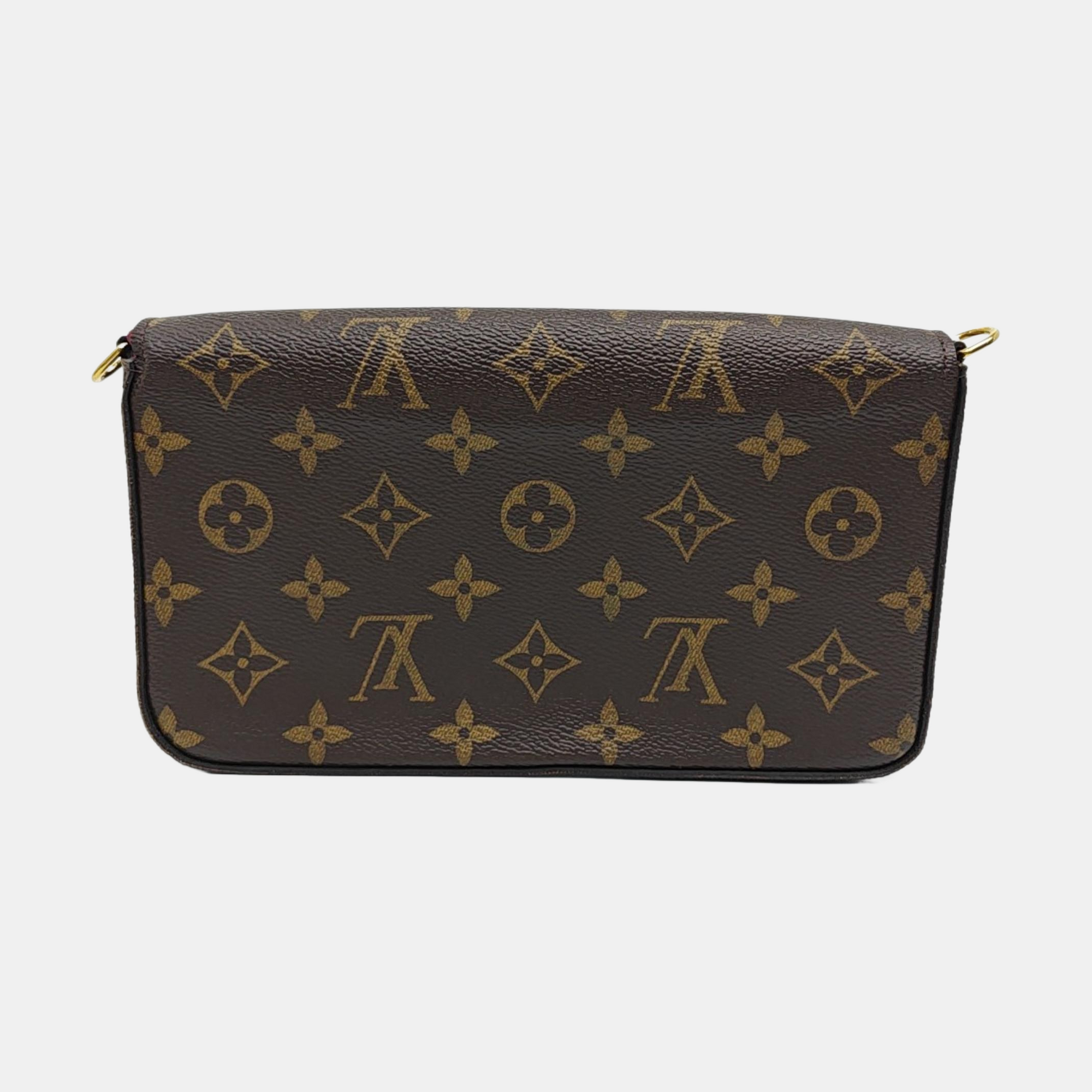 FÉLICIE Monogram Coated Canvas Brown