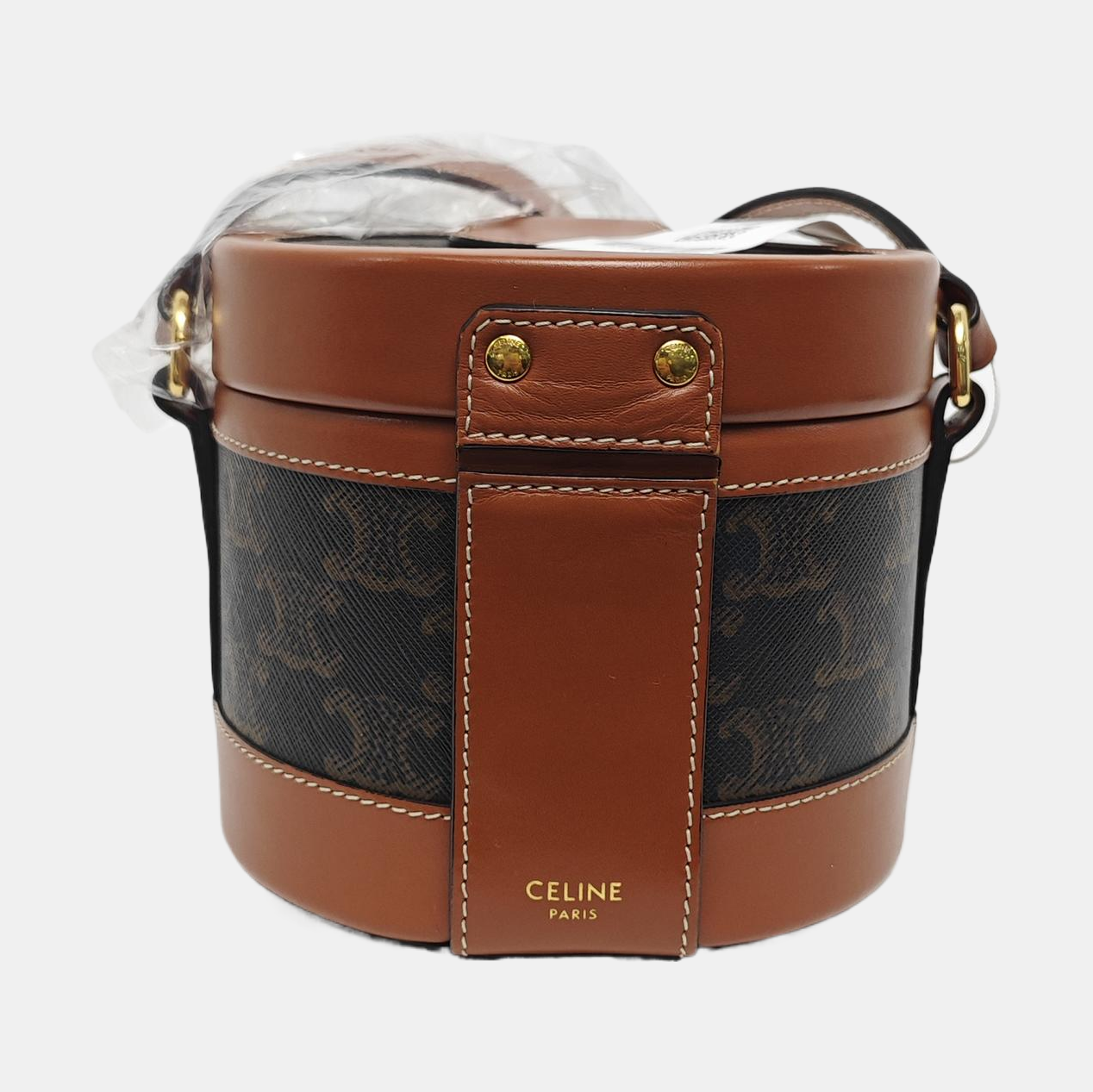 Authenticated pre-owned  TRIOMPHE Small Coated Canvas Brown - Crossbody Bag at Looply