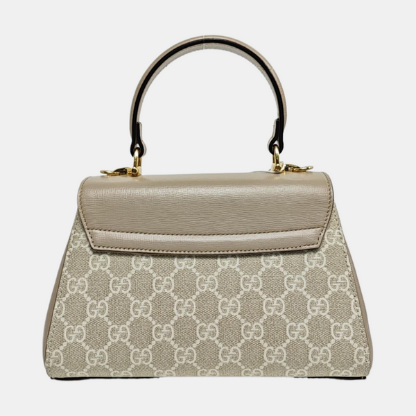 Horsebit 1955 Monogram Coated Canvas Beige