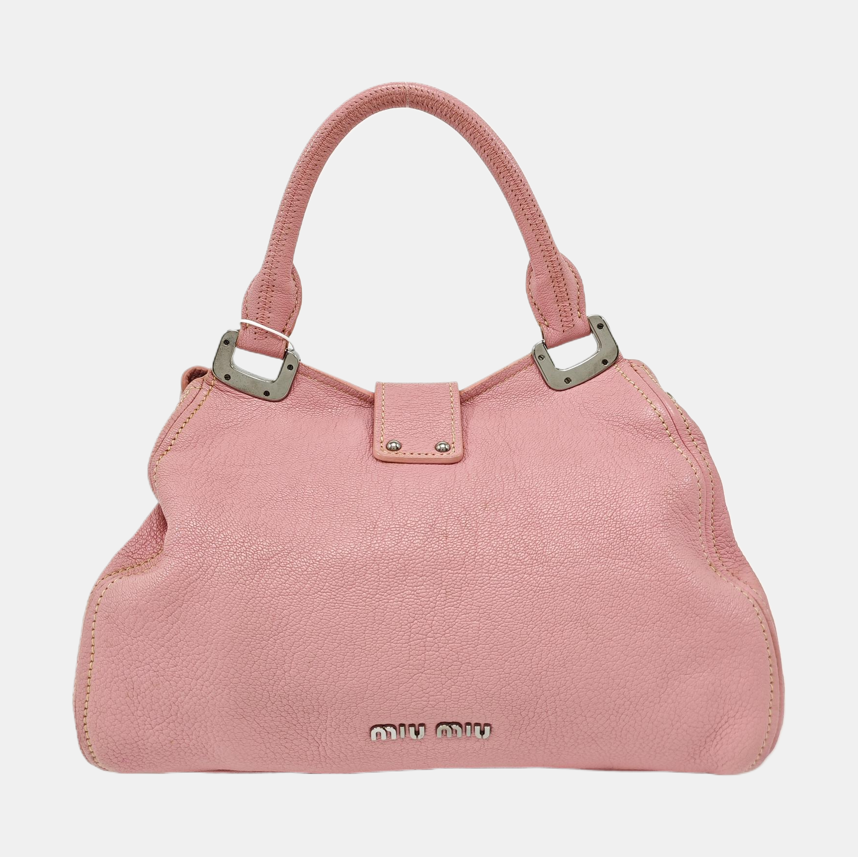 Calfskin Shoulder Bag Pink