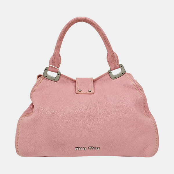 Calfskin Shoulder Bag Pink