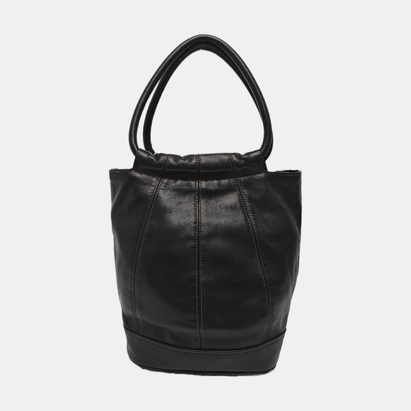 Calfskin Bucket Bag Black