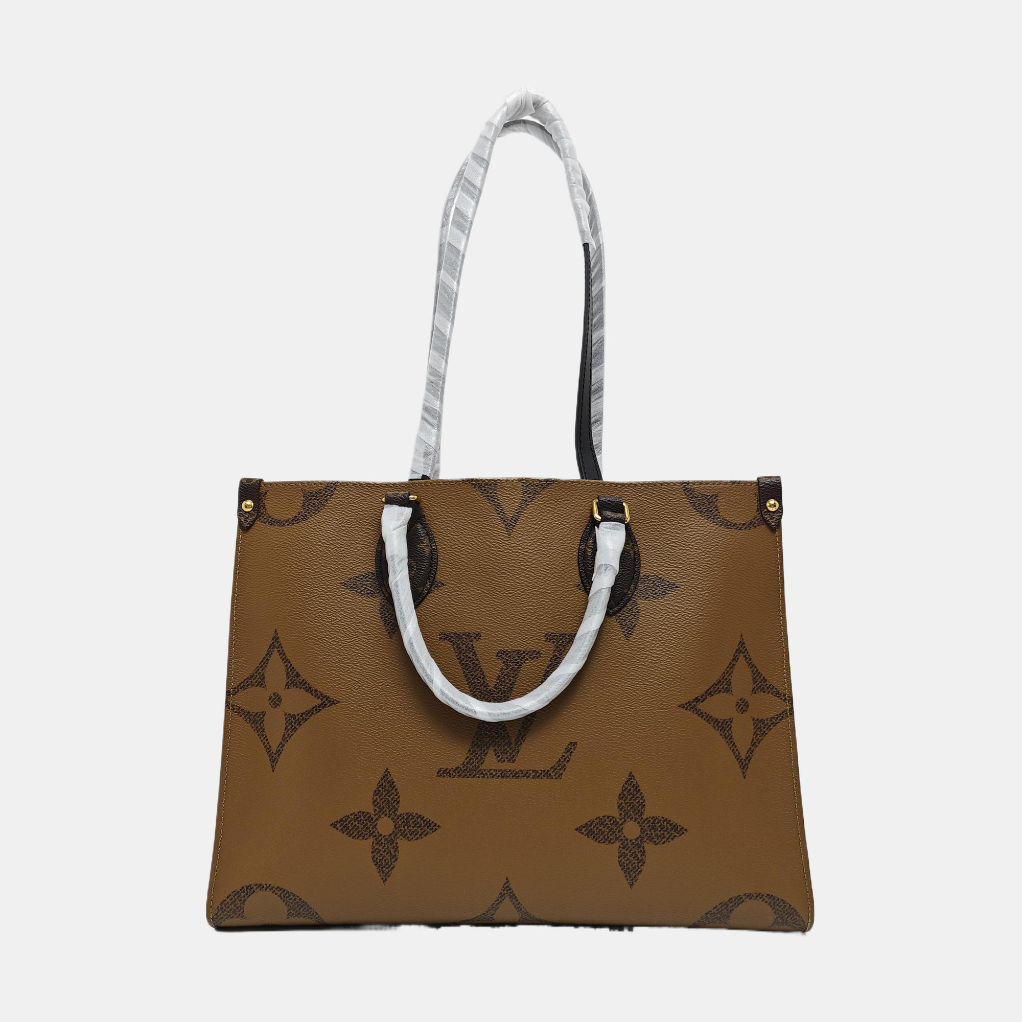 ONTHEGO MM Monogram Coated Canvas Brown