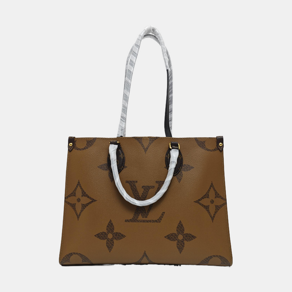ONTHEGO MM Monogram Coated Canvas Brown